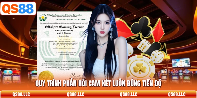 Quy trình phản hồi cam kết luôn đúng tiến độ